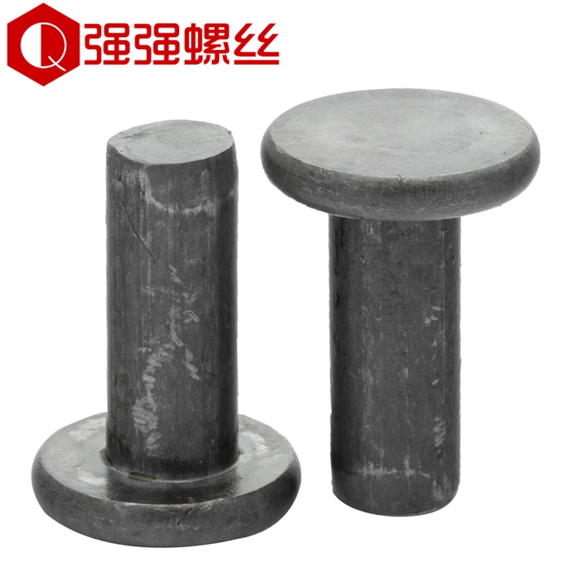 速发敲平头实心铆钉GB10本色铁钉铁击打平铁打铆钉2.5M4M5M6M8