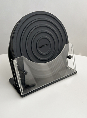 速发LIVET风创意硅胶隔热耐热水收桌垫i用锅垫亚洗力克纳架