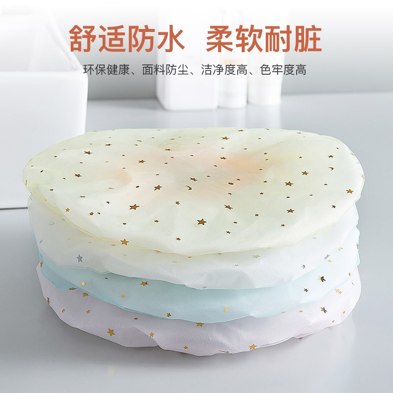 速发双层浴帽防水洗澡头浴家用沐套帽儿童发套厨房防油X发膜烟Q