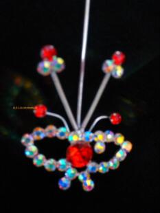 速发曲头面水剧头饰戏剧团京戏头饰双光越钻小蝴蝶-个