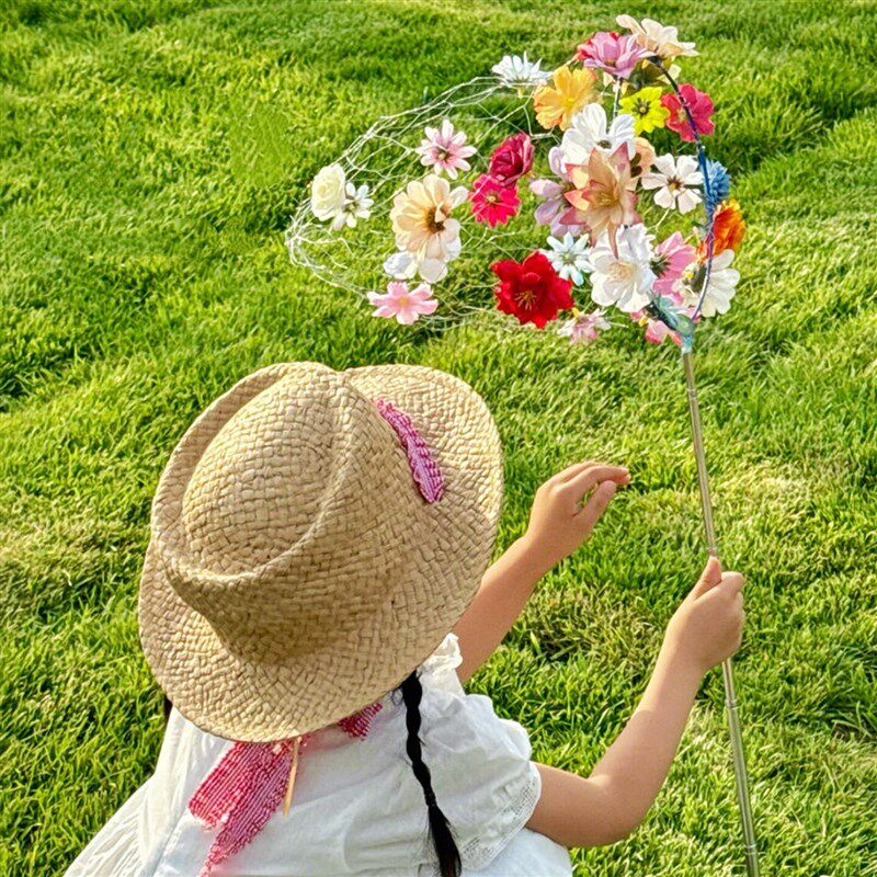 速发【定格春日】手工材料蝴蝶花朵户外春游油菜花拍照道具