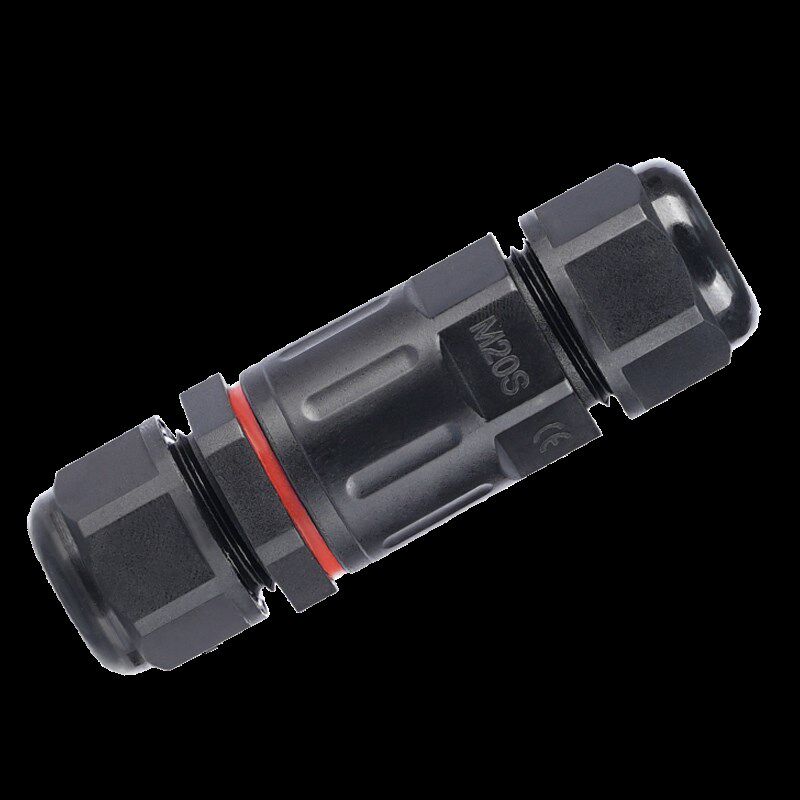 速发I8可地埋防水电缆连接器M20直通三通2P芯快速接线端子公母对