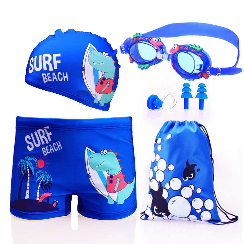 速发装男儿童泳裤男童分体中小童宝宝款孩泳裤套装学生漂流游泳新