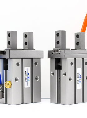 气动手指气缸平行气爪MHZL2-/MHZ2-16D/10D/20L/25/32/40D/S夹具D