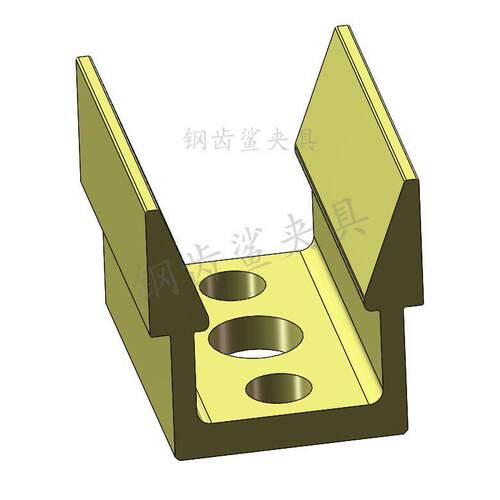 ok夹具双向侧顶cn加中心多工位装并列虎钳数控气动紧块7075铝配件