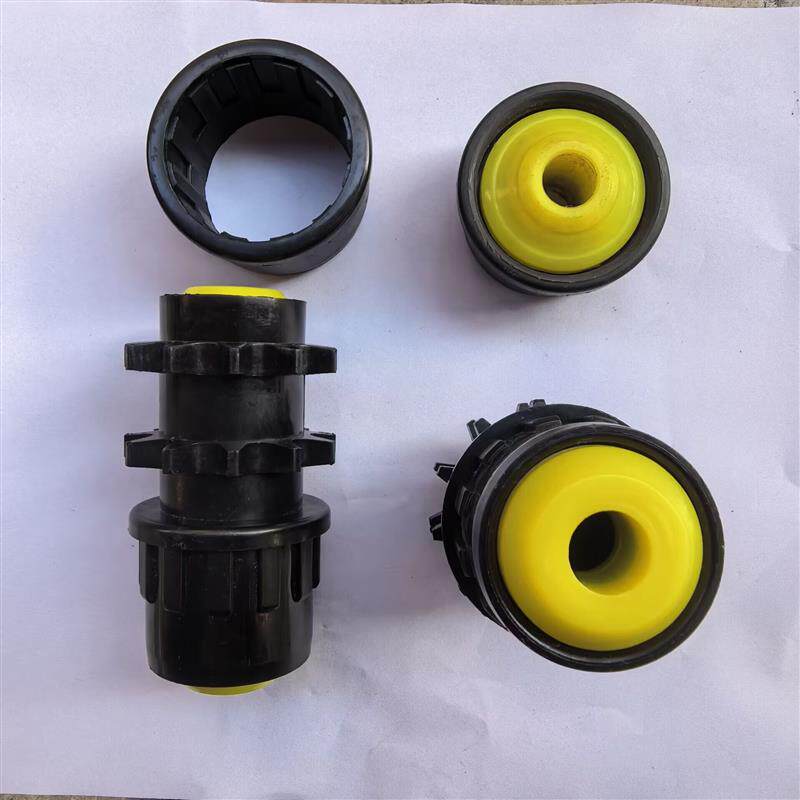 同步轮塑胶座堵头多楔轮端盖双O槽轮防尘盖 双链轮托辊塑钢轴承盖