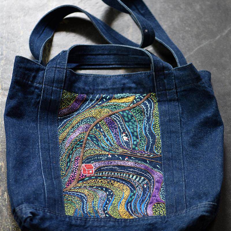 春耕图原创手工包袋diy布艺欧式刺绣材料包成人绣花套件