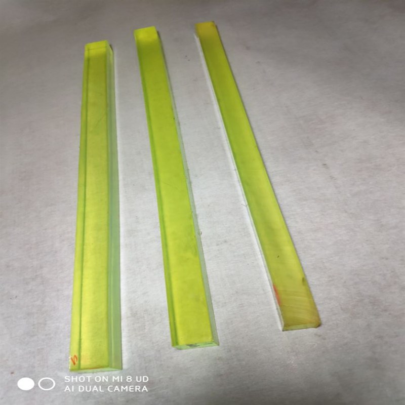 聚氨酯方b条牛筋长方块减震垫片弹性耐磨浅黄色橡胶棒优力胶棍pu