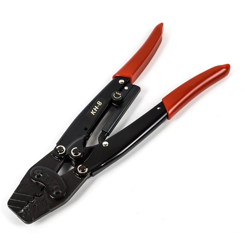 台湾进口OPT棘轮式裸端子压线钳绝缘冷压H接钳KH-2/6/8欧式杜邦线