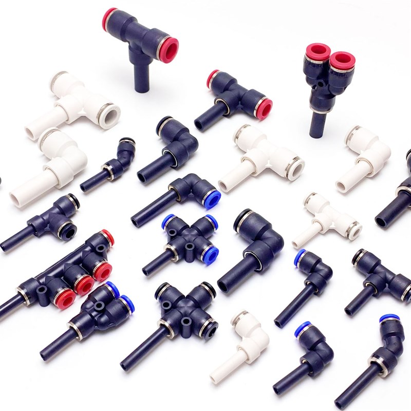 气动插杆变径快插i接头 PLJ 04/06/08/10 精品弯通插杆加长接头