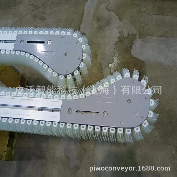 夹持机小半径轮盘设计硅胶钢基链夹持酒瓶夹持机驱动头尾