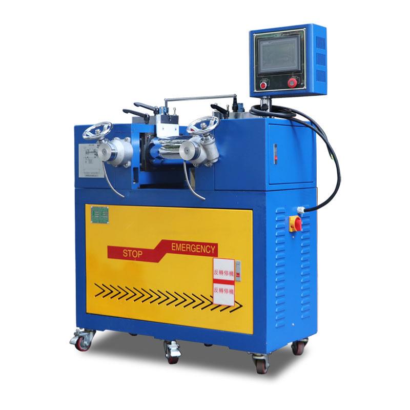 混炼机PVC试验开炼机6寸小型双辊设备PLC控制操作方便制造