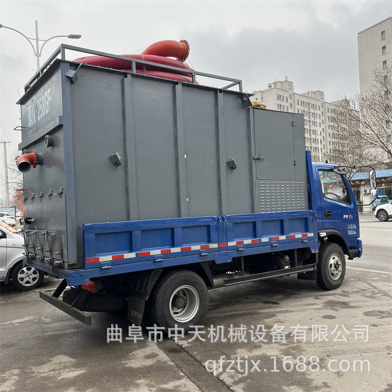 4.2m电厂烟道检修粉煤灰储灰车 水泥灰方箱移动式吸灰机kxxx888