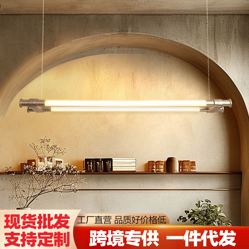 美式复古餐厅吊灯创意长条服装店收银台loft工业风咖啡厅吧台吊灯