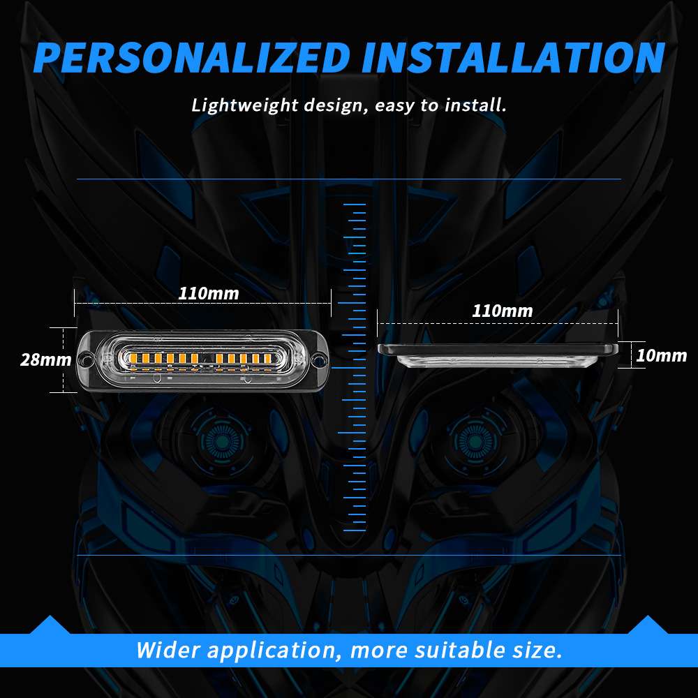 DXZ手动遥控一拖四爆闪灯12LED*4pcs中网格栅灯日间行车灯车外频