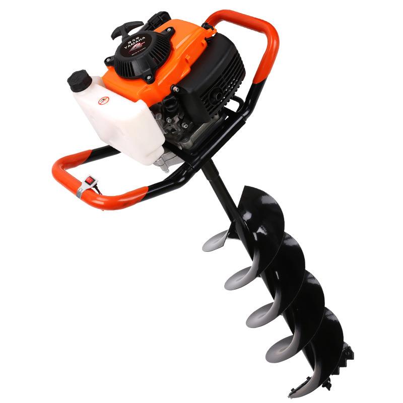 地钻挖坑机小型多功能农用冻土打窝机果园施肥种植机冰钓钻打洞机