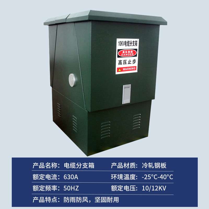 10kv电缆分支箱一进二三四五出DFW-12/630欧式35kv户外电缆分接箱