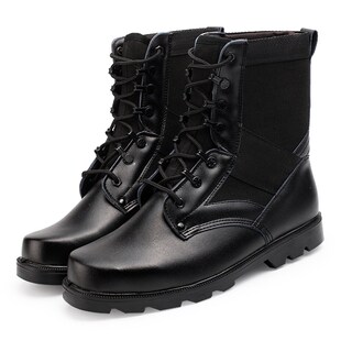 作战靴秋冬高帮劳保安鞋户外防水工装鞋超轻O作训练鞋沙漠靴保安