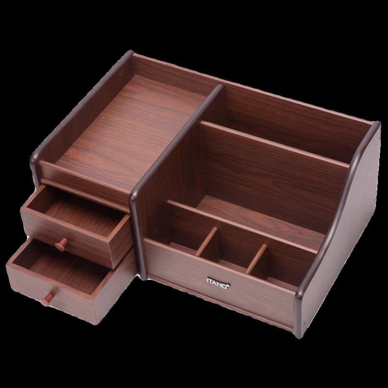 化妆品收纳盒桌面高级感木t质梳妆台大容量多功能护肤品木制整理,收纳整理,化妆箱/盒,淘宝优惠券,粉丝福利购,淘宝优惠卷