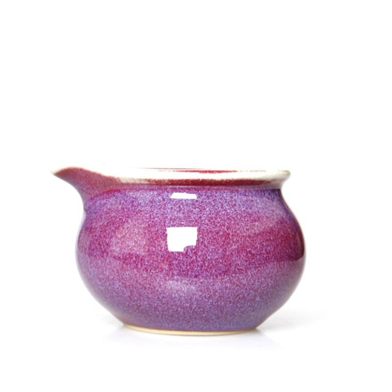 德化钧瓷功夫茶具手抓茶海钧窑窑变公道杯玻璃公杯U陶瓷分茶器特