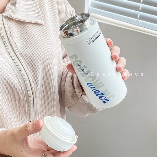 保温杯男生女士高颜值情侣水杯简约学生男士茶水分离Y泡茶杯子男