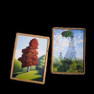 油画内框北美黑胡l桃木榫卯油画内框条工笔绷绢画框木框加厚实木