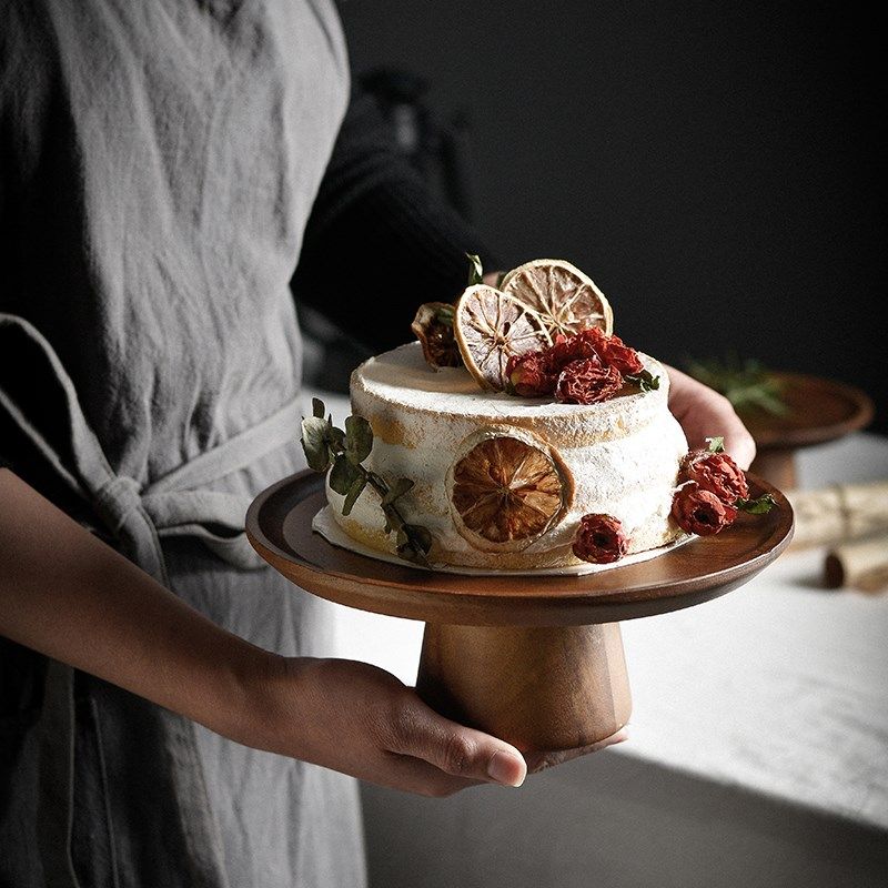 相思木高脚果盘摆件客厅家用茶几餐桌零食点心木质蛋X糕盘欧式复,餐饮具,果盆/果盘/果篮,淘宝优惠券,粉丝福利购,淘宝优惠卷