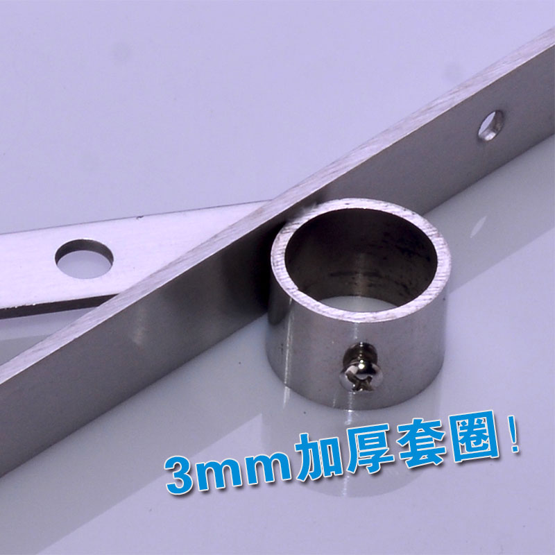 侧装三角晾衣架外墙固定u式窗户不锈钢单双杆墙壁挂衣晒衣架