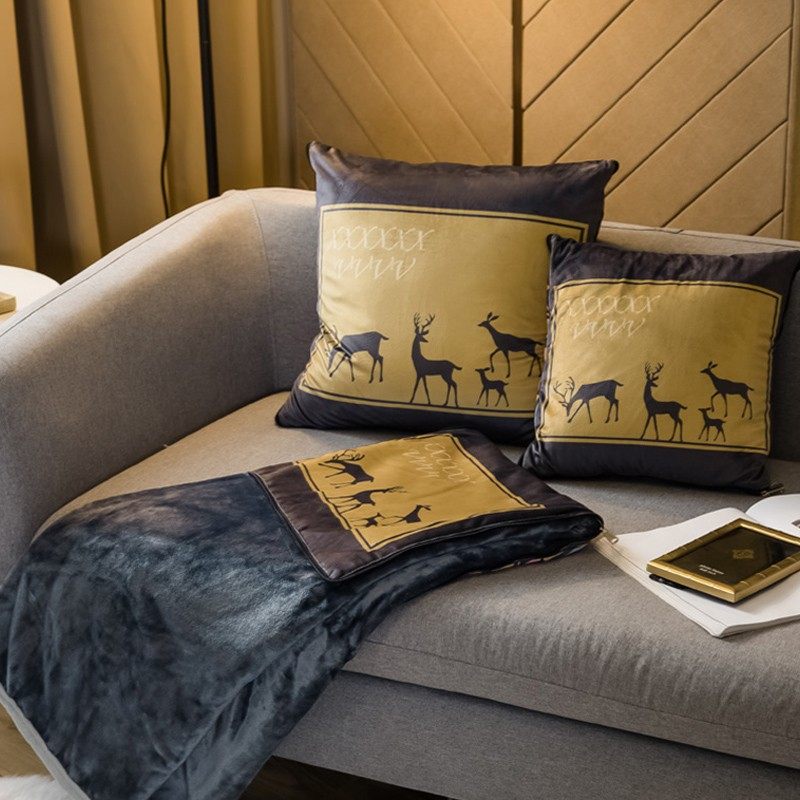 抱枕被子两用冬季珊瑚绒靠枕多功能毯子午睡枕头被折叠Z毛毯抱枕,居家布艺,抱枕被,淘宝优惠券,粉丝福利购,淘宝优惠卷