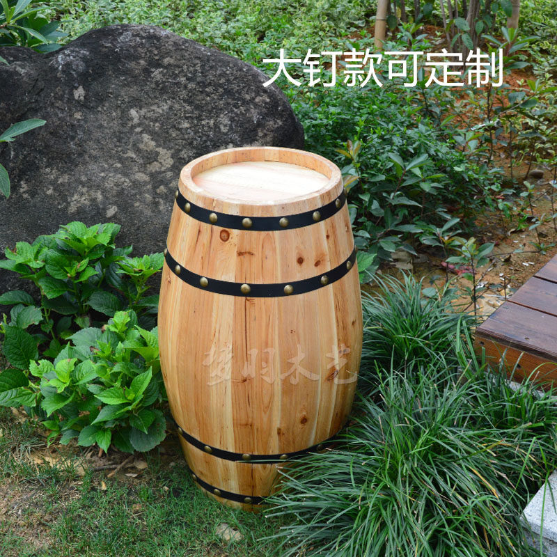 特价原木色啤酒桶 装饰橡木桶木制质F红酒桶酒吧婚庆摄影道具酒桶