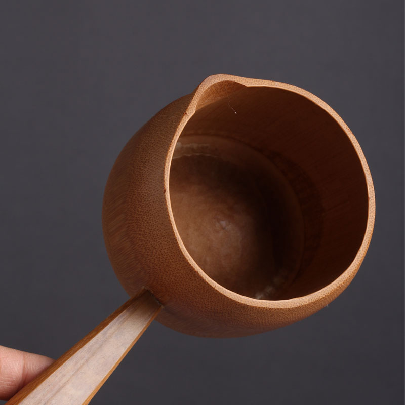 竹筒水勺分茶勺浴佛m浇花洗头洗澡短柄水漂公道杯茶杯小酒杯厨房