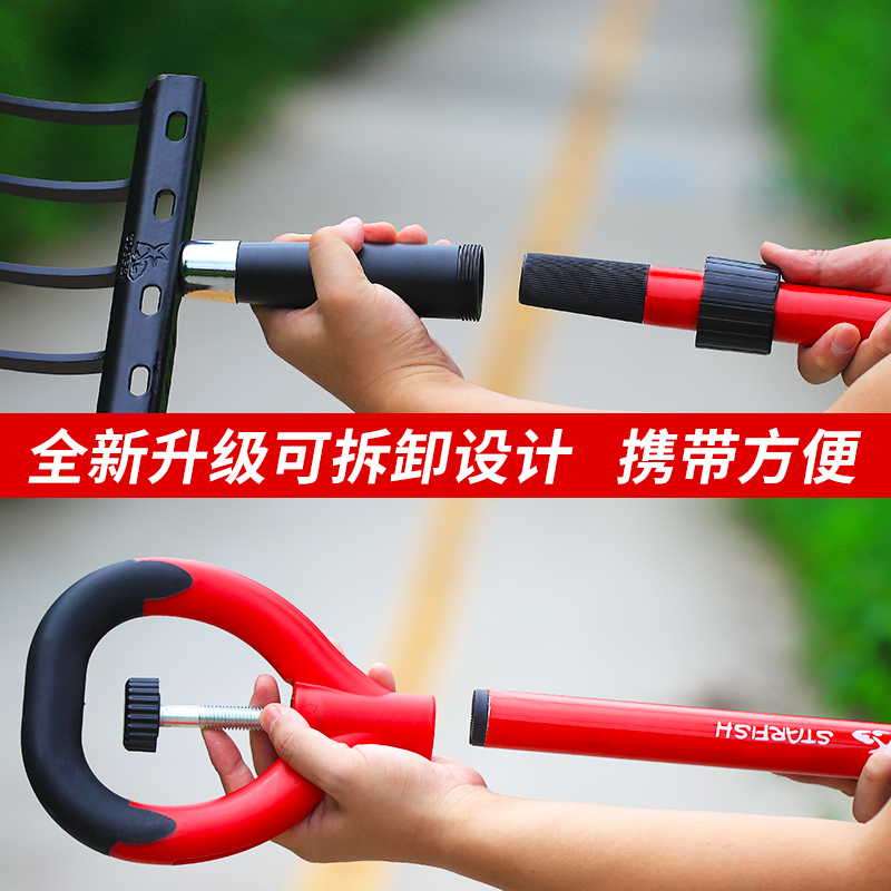 翻地松土神器农用工具人工u开荒翻土钢叉子深翻器户外挖地翻土锄