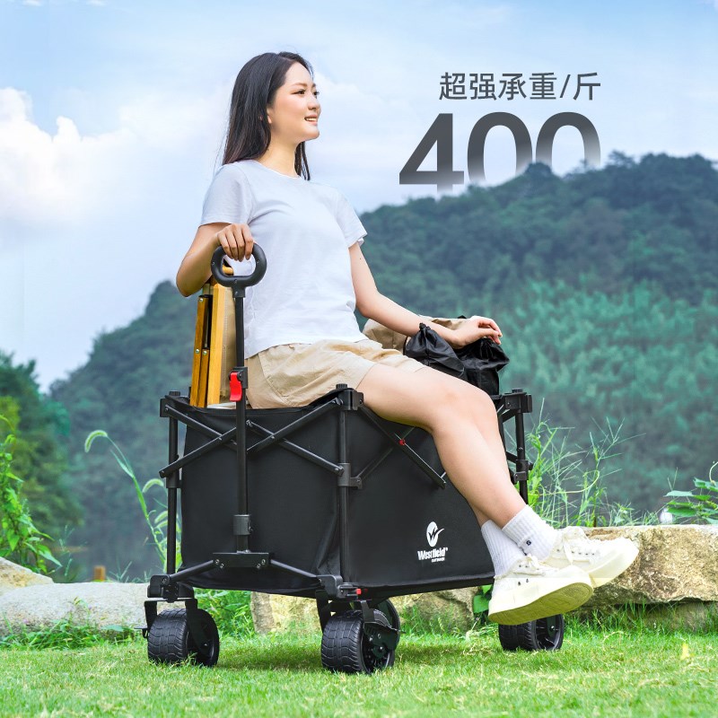 我飞露营车推车可折叠户外野餐z超大营地手推车拉车旅行野营小拖