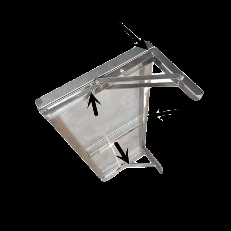 304不锈钢折叠桌壁挂r式厨房墙上可折叠餐桌打孔桌子置物架挂墙