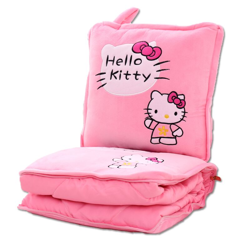 多功能折叠抱枕被子两用汽车靠垫靠枕头办M公室空调午睡毯可爱车