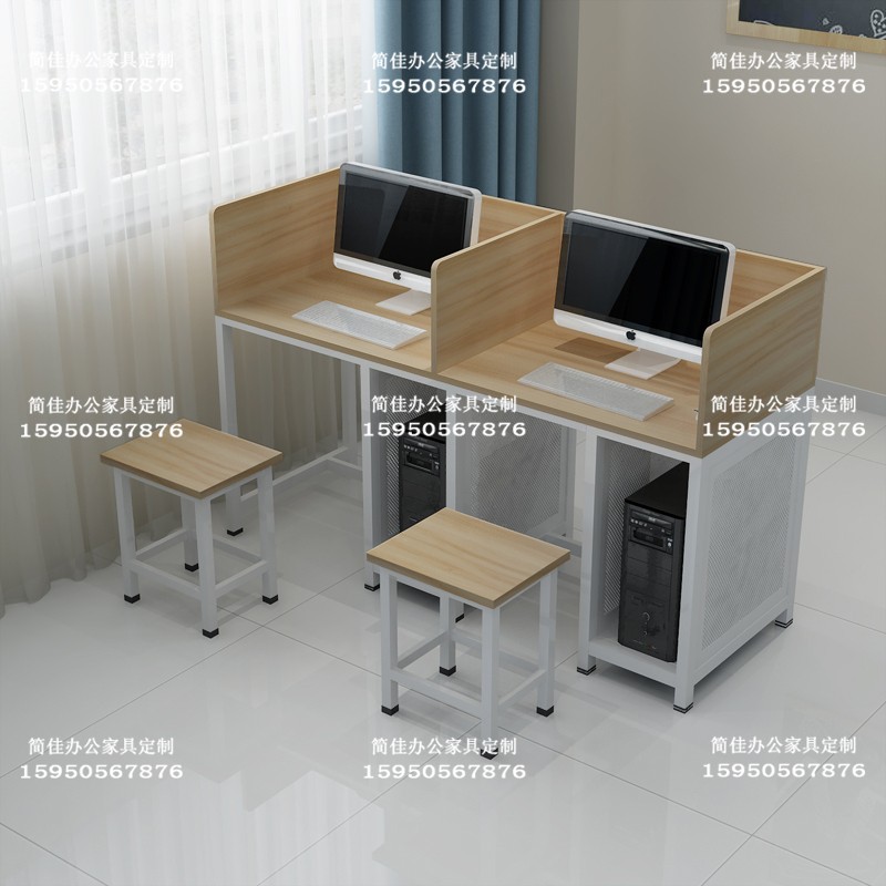 简佳学校考试桌驾校n电脑桌台式机房微机室电脑教室培训室电脑桌