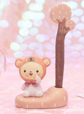 学生送礼猫咪装饰摆件文具可爱懒趣喵笔插笔筒办公桌面生日礼物