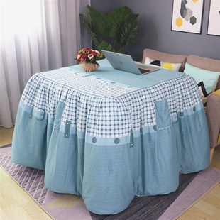 新款纯棉加厚烤火被罩子烤火架罩长方形电暖桌茶几被罩套电暖炉被