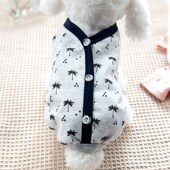 狗狗四脚全棉衣服夏季 睡衣比熊泰迪宠物猫咪小型幼犬夏天家居服