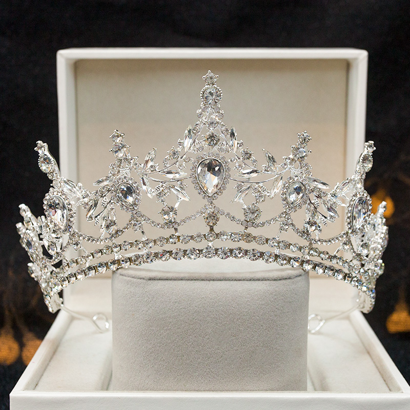 高端皇冠头饰儿童生日公主女童王冠演出女孩花童表演走秀礼服发箍