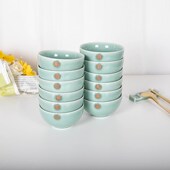 陶瓷碗中式 家用米饭碗单个小碗创意十二生肖碗青瓷餐具4.5英寸碗