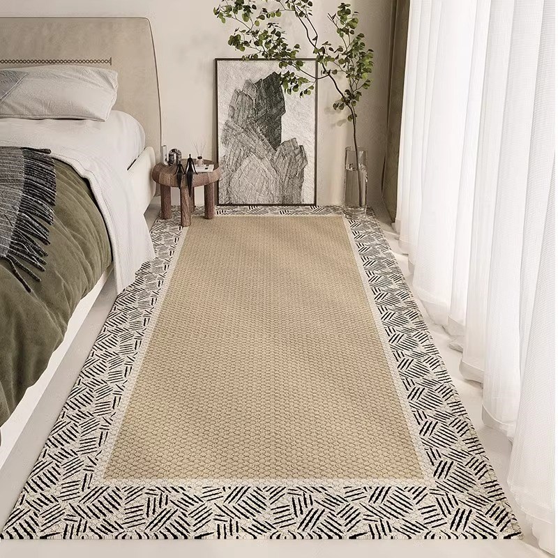 卧室床边地毯客厅地垫主卧房间耐脏防滑垫子阳台飘窗垫进门口脚垫