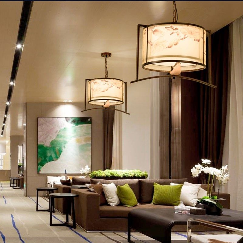 新中式餐厅吊灯中国风复古禅意酒店茶楼包间书房卧室玄关入户灯具,家装灯饰光源,酒店/宴会厅/餐饮吊灯,淘宝优惠券,粉丝福利购,淘宝优惠卷