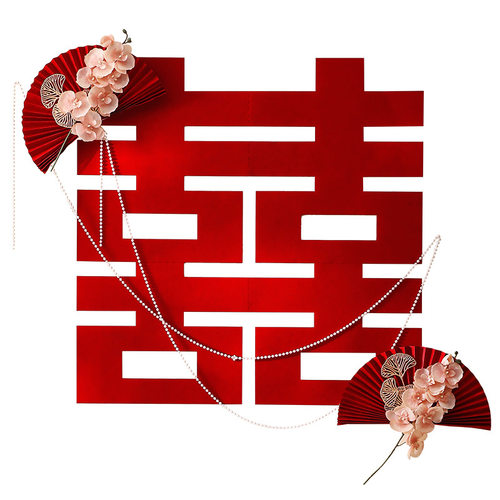 顺便买卖婚房布置套装客厅沙发背景墙卧室房间喜拉花结婚新房装饰