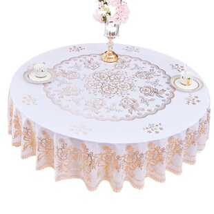 欧式180圆桌布防水防油防烫免洗桌布家用圆形台布PVC高级感餐垫布