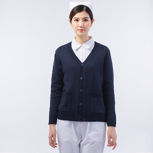 护士毛衣薄款开衫外搭上夜班值班医院医生护士外套针织衫上班御寒