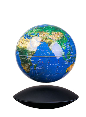 磁悬浮居家办公地球仪摆件3d立体桌面客厅装饰品自转发光生日礼物