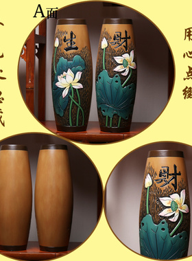 新中式陶瓷博古架摆件电视柜酒柜家庭入户进门玄关招财装饰工艺品