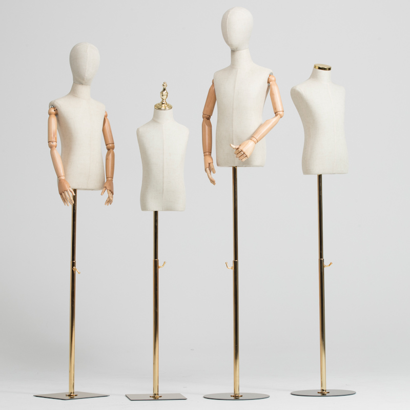 宏企儿童模特道具半身橱窗展示架全身男女童装店小孩带头服装模特