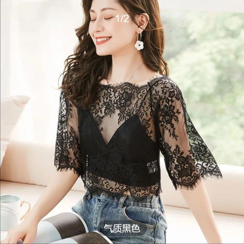 秋冬新款蕾丝打底衫长袖女内搭网纱衣立领喇叭袖搭配毛衣蕾丝衫,女装/女士精品,蕾丝衫/雪纺衫,淘宝优惠券,粉丝福利购,淘宝优惠卷